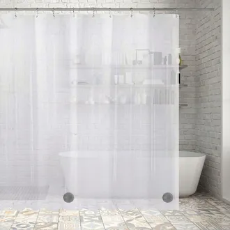 OEM Un Elemento Imprescindible Para Los Ba&ntilde;os: Forro Para Cortina De Ducha Transparente, No T&oacute;xico, Resistente Al Moho E Impermeable