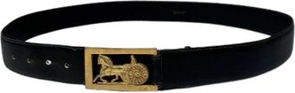 Celine Pre-owned Leren Riem - Dames - Vintage Accessoires - Zwart - ONE Size - Leer - Vintage