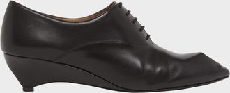 Jil Sander 35mm Leather Oxford Wedges