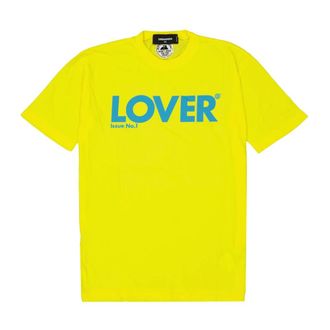 Dsquared2 T-Shirts, male, Yellow, Size: XS Yellow Cotton T-Shirt Stylish Comfortable