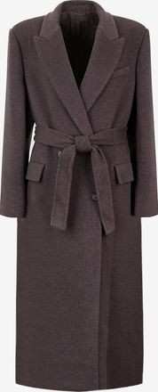 Brunello Cucinelli Zweireihiger Woll- und Kaschmirmantel Monili