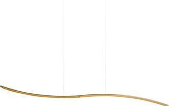 Beliani LED Pendant Lamp CALAO Metal Gold
