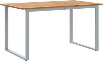 vidaXL Mesa De Comedor De Jard&iacute;n Gris 140 X 80 X 75 Cm Vidaxl