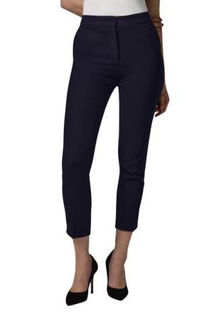 L.k. Bennett Wiley Crepe Slim Fit Pants in Blue Navy at Nordstrom Rack, Size 16