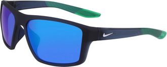 Nike Brazen Fury Zonnebril - Heren - Zonnebrillen - Blauw - 60 MM - Nylon - Accessoires
