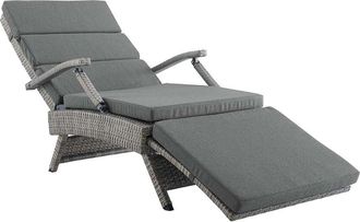 ModWay Outdoor Envisage Chaise Outdoor Patio Wicker Rattan Lounge Chair