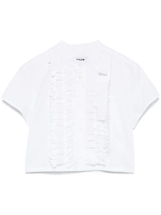 Msgm Shirt met ruches - Wit