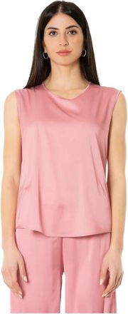 D.exterior Top fluido - - Tops - Donna - Rosa - S