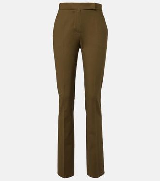 Max Mara Cotton-blend slim pants