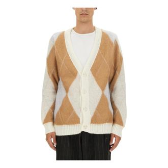 Family Fir$t Milano Rombi Cardigan - male - FAMILY FIRST - Cardigans - Multicolor - XL - Knitwear
