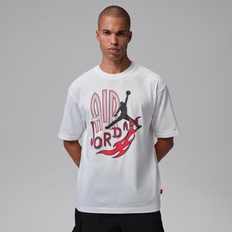 Nike Jordan Mens Jordan Graphic T-Shirt in White | IQ5297-100