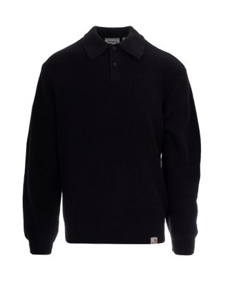 Carhartt Work in Progress Black Shirt Collar Polos