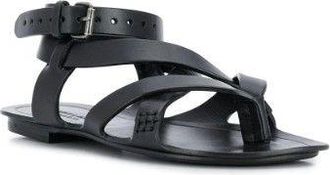 Saint Laurent Culver Strappy Flat Sandals Size 39.5