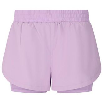 ENDURANCE Yarol 2-in-1 Shorts Laufshorts f&uuml;r Damen | lila