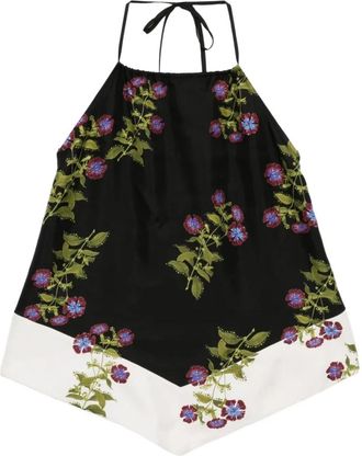Cynthia Rowley Silk Halter Top - Dames - Tops zonder mouwen - Veelkleurig - XS - Tops