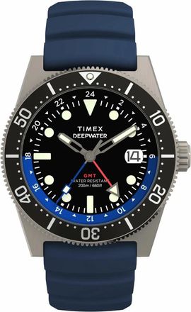 Timex Deepwater Reef 200 GMT - Heren - Accessoires - Blauw - Maat: ONE Size Synthetisch