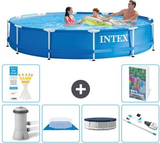 Intex Piscina Con Estructura Redonda - 366x76 Cm - 7-piezas S268