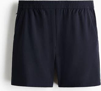H&M Four-way Stretch Regular Fit Shorts in Navy Blue at Nordstrom, Size X-Small