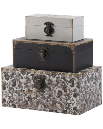 A&B Home Set Of 3 Decorative Boxes