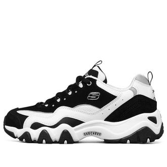 Skechers (WMNS) Skechers DLites low Dad Shoes GS Black/White/Grey 12493-BKW