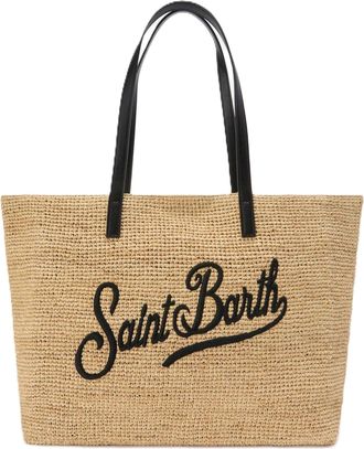 MC2 Saint Barth Woven Tote Bag with Embroidered Logo