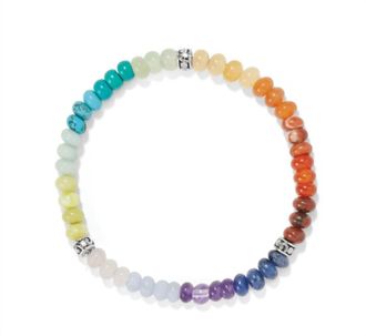 Brighton Womens Contempo Ombre Stretch Bracelet In Silver/multi