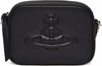 Vivienne Westwood Anna Camera - Dames - Schoudertassen - Zwart - ONE Size - Leer - Tassen