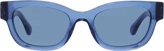 Ferragamo Ferragamo Blue Square Ladies Sunglasses SF2067S 432 52