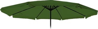 Hhg Funda De Recambio Para Sombrilla Meran Pro, Sombrilla De Mercado Para Hosteler&iacute;a Con Fald&oacute;n &Oslash; 5m, Poli&eacute;ster, Verde