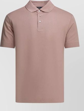 Herno polo shirt buttons short sleeves ribbed cuffs