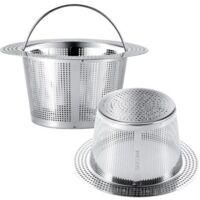 OEM Juego De 2 Coladores Para Fregadero - Compatible Con La Mayor&iacute;a De Cestas De Desag&uuml;e Para Fregaderos De Cocina - 13,8 Cm X 5 Cm - Crezuo