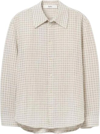S&eacute;fr Casual Shirts, male, Beige, Size: XL Wes Shirt