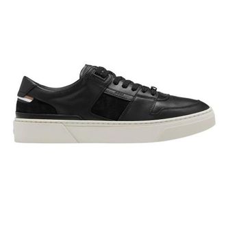 HUGO BOSS Heren Gary Leren Tennisschoenen (Zwart/Wit)