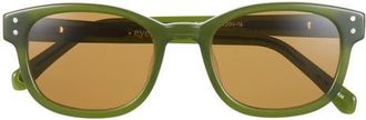 Eyebobs Biff 52mm Square Reading Glasses in Olive Green /Polarized Brown at Nordstrom