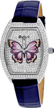 Christian Van Sant Womens Papillon Silver Dial Watch