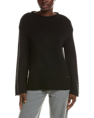 Halston Heritage Long Sleeve Crew Neck Sweater
