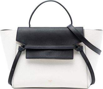 Celine Pre-owned Celine Mini Bicolor Grained Calfskin Belt Bag U-GA-0165