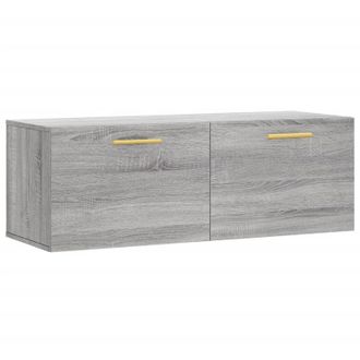vidaXL Armario De Pared Madera Ingenier&iacute;a Gris Sonoma 100x36,5x35 Cm Vidaxl