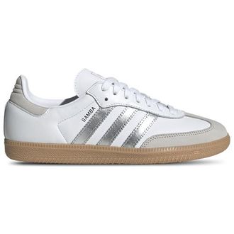 adidas Womens Originals Samba OG - Shoes Silver/White Size 10.0