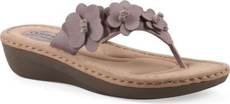 White Mountain Cassilia Mini Wedge Sandal - Wide Width Available in Lavender/Tumbled/Nubuck at Nordstrom Rack, Size 8.5