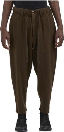 Uma Wang UMA Wang, Broeken, Heren, Groen, S, Wol, Pantalone Pigiama in Lana