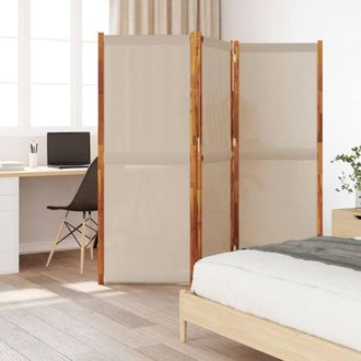 Berkfield Home 3-Panel Room Divider Taupe 210x180 cm