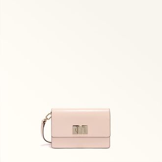 Furla 1927 Borsa A Tracolla Mini Dusty Pink Rosa Vitello Donna