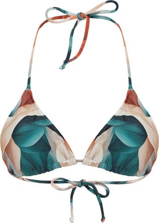Lygia & Nanny Hanna printed bikini top - women - Polyamide/Elastane - 38 - Green