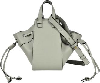 Loewe Pre-owned Hammock Schoudertas - Dames - Vintage Mini Tas - Grijs - ONE Size - Leer - Vintage