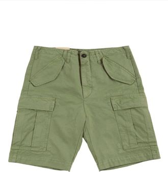 Fortela Minert Cotton Pocket Bermuda in Green at Nordstrom, Size 36 Eu