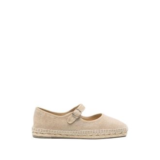 Castaner Padua Mary-Jane Plat - Dames - Espadrilles - Beige - 38 EU - Katoen - Schoenen