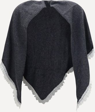 Ganni Openwork wool Cape Female UNI