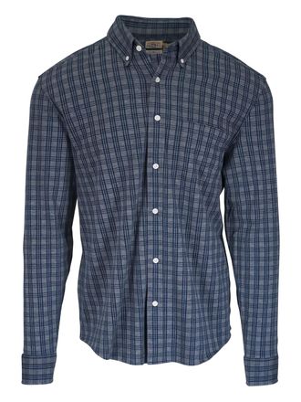 Faherty Geruit overhemd - Blauw