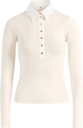 Elisabetta Franchi Dames, Tops, Beige, Maat: XL